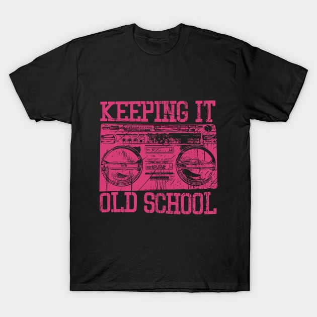 Old School Cassette Player T-Shirt by UNDERGROUNDROOTS